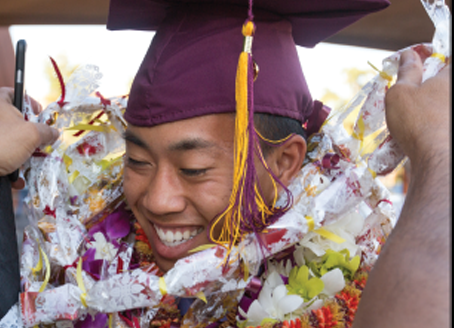 ASU student graduating