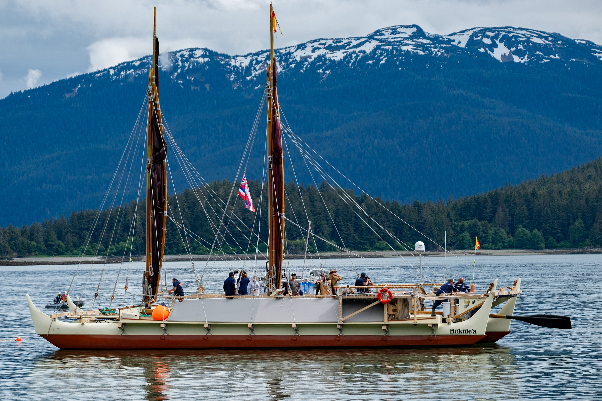 Hōkūleʻa in Auke Bay, Juneau, Alaska